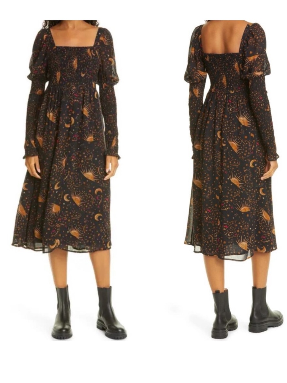 FARM Rio Women's Celestial Print Midi Dress